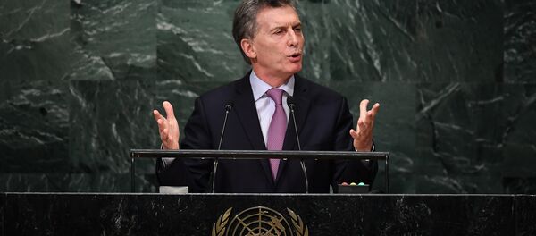 Mauricio Macri toma la palabra en la Asamblea General de la ONU  - Sputnik Mundo