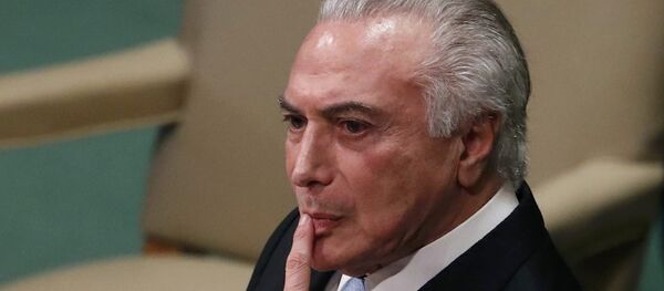 Michel Temer, presidente de Brasil Michel Temer, presidente de Brasil - Sputnik Mundo