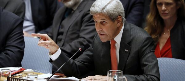 John Kerry, secretario de Estado de EEUU, durante la 71 Asamblea General de la ONU - Sputnik Mundo