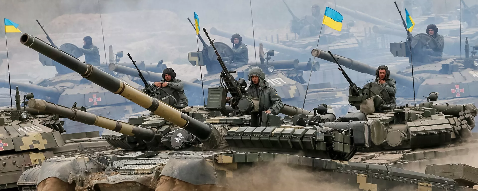 Tank crew are seen as they take part in a military exercise in the training centre of Ukrainian Ground Forces near Goncharivske Tank crew are seen as they take part in a military exercise in the training centre of Ukrainian Ground Forces near Goncharivske - Sputnik Mundo, 1920, 30.04.2021