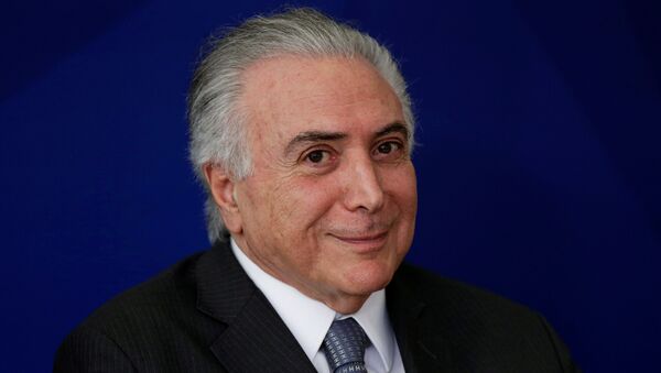 Michel Temer, presidente de Brasil (archivo) - Sputnik Mundo