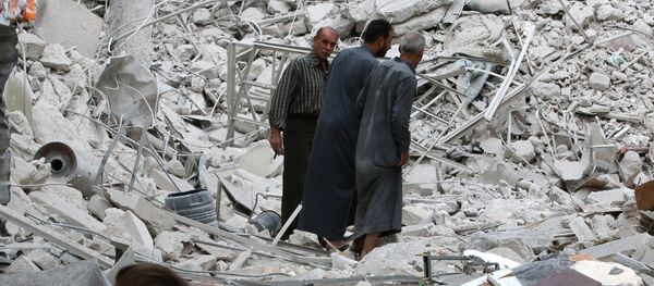 Edificios destruidos en Alepo - Sputnik Mundo