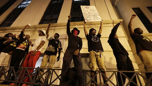 Las protestas en la ciudad estadounidense de Charlotte - Sputnik Mundo