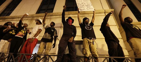 Las protestas en la ciudad estadounidense de Charlotte Las protestas en la ciudad estadounidense de Charlotte - Sputnik Mundo