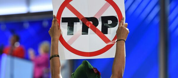 Protesta contra el TPP (archivo) - Sputnik Mundo