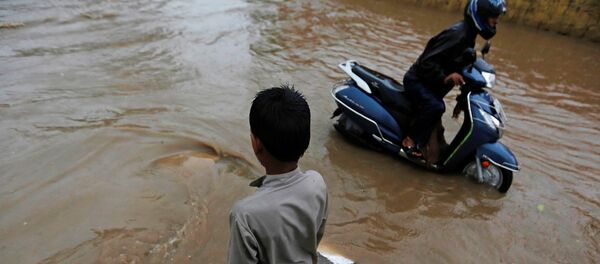Las inundaciones en la India (archivo) Las inundaciones en la India (archivo) - Sputnik Mundo