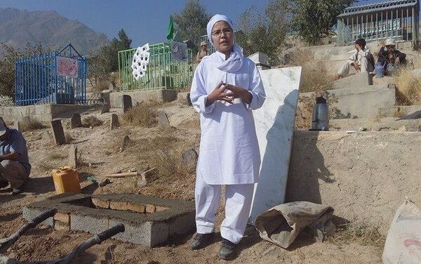 Fahima Mohammadi en su funeral Fahima Mohammadi en su funeral - Sputnik Mundo