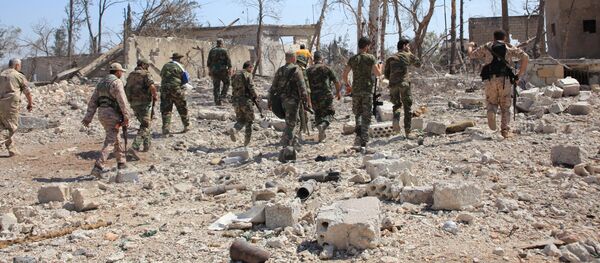 Fuerzas gubernamentales sirias en Alepo - Sputnik Mundo