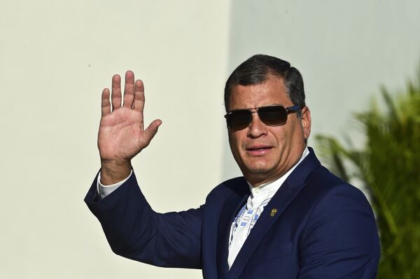 Rafael Correa, presidente de Ecuador - Sputnik Mundo