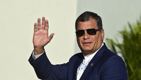 Rafael Correa, expresidente de Ecuador - Sputnik Mundo