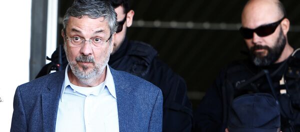 Antonio Palocci, exministro de Dilma Rousseff y Luiz Inácio Lula da Silva - Sputnik Mundo