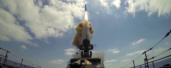 Lanzamiento de los misiles Kalibr (archivo) - Sputnik Mundo