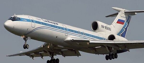 Tu-154M de la compañía Siberia Airlines similar al que cayó en el Mar Negro el 4 de octublre de 2001 - Sputnik Mundo