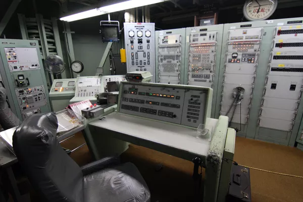 Reconstrucción del búnker con el panel de control para el lanzamiento de misiles intercontinentales Reconstrucción del búnker con el panel de control para el lanzamiento de misiles intercontinentales - Sputnik Mundo