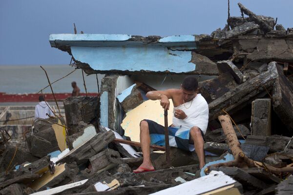 Consecuencias del paso del huracán Matthew por Cuba - Sputnik Mundo