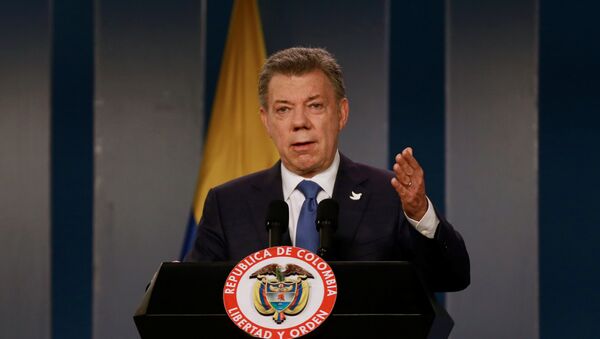 Juan Manuel Santos, presidente de Colombia - Sputnik Mundo