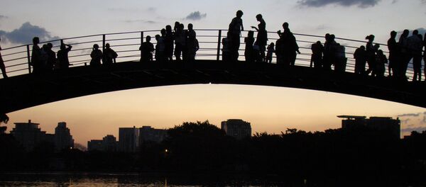 Atardecer en el parque Ibirapuera Atardecer en el parque Ibirapuera - Sputnik Mundo