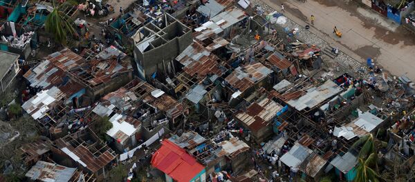 Consecuencias del paso del huracán Matthew por Haití - Sputnik Mundo