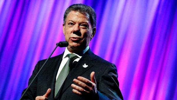 Juan Manuel Santos, presidente de Colombia - Sputnik Mundo