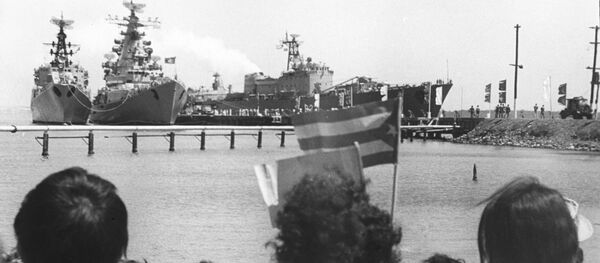 Buques soviéticos en Cienfuegos, 1970 - Sputnik Mundo