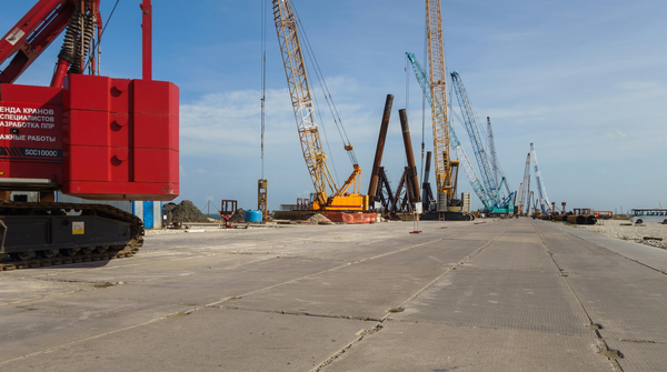 Construcción del puente de Crimea - Sputnik Mundo