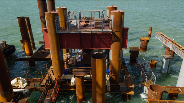 El avance de la construcción del puente de Crimea - Sputnik Mundo