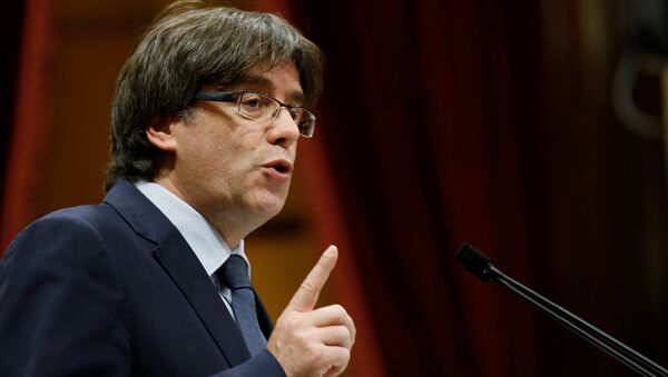 Carles Puigdemont, presidente de Cataluña (archivo) - Sputnik Mundo