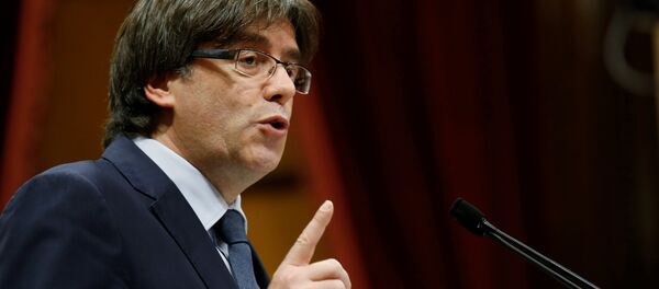 Carles Puigdemont, presidente de Cataluña Carles Puigdemont, presidente de Cataluña - Sputnik Mundo