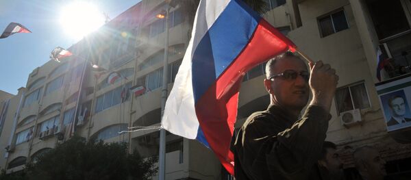 Una manifestación a favor de la operación rusa en Siria en la ciudad de Tartus (archivo) - Sputnik Mundo