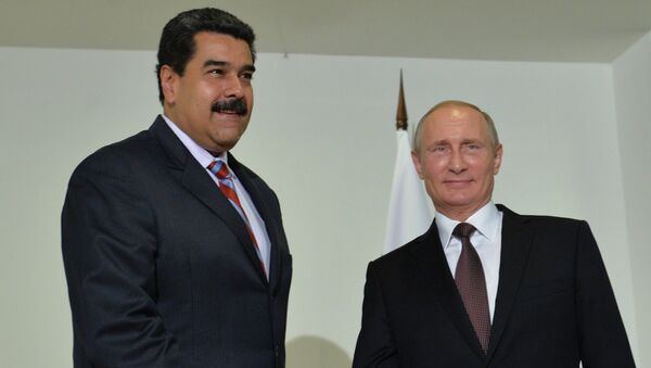 Presidente de Venezuela, Nicolás Maduro, y presidente de Rusia, Vladímir Putin - Sputnik Mundo