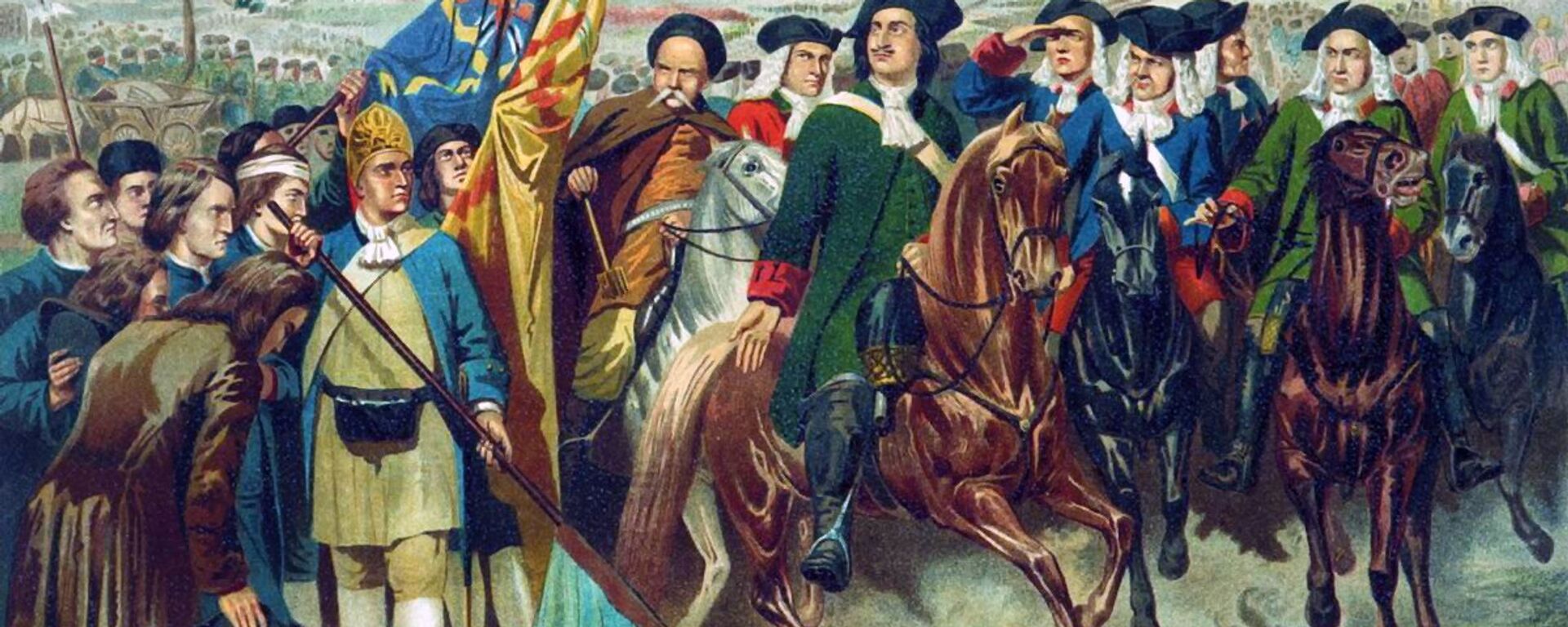 Reproducción de la obra de Aleksey Kivshenko 'Capitulación del ejercito sueco' - Sputnik Mundo, 1920, 10.10.2016