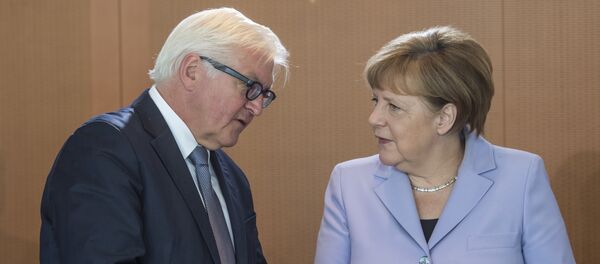 Angela Merkel y Frank-Walter Steinmeier - Sputnik Mundo