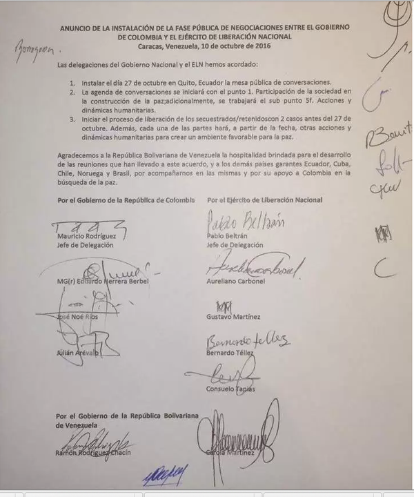  Acuerdo entre el Gobierno de Colombia y ELN - Sputnik Mundo