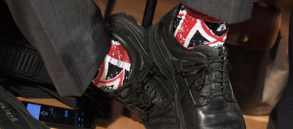 Calcetines con la bandera de Reino Unido - Sputnik Mundo