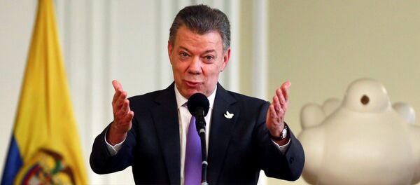 Juan Manuel Santos, presidente de Colombia (archivo) - Sputnik Mundo