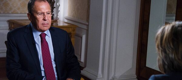 Serguéi Lavrov, ministro de Asuntos Exteriores de Rusia durante la entrevista con CNN - Sputnik Mundo