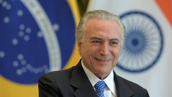 Michel Temer, presidente de Brasil - Sputnik Mundo