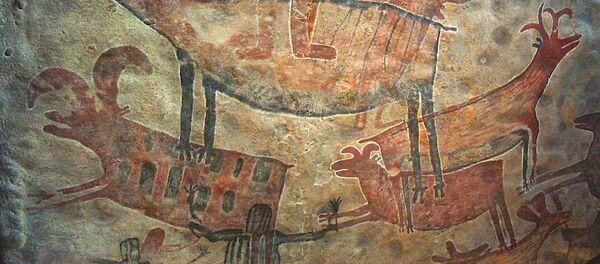 Pintura rupestre (archivo) - Sputnik Mundo