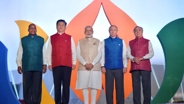 Los líderes de BRICS (archivo) - Sputnik Mundo