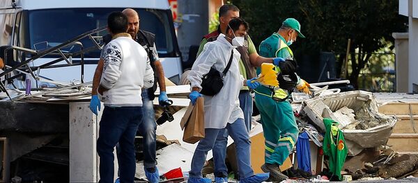 El lugar de la explosión en Gaziantep, Turquía El lugar de la explosión en Gaziantep, Turquía - Sputnik Mundo