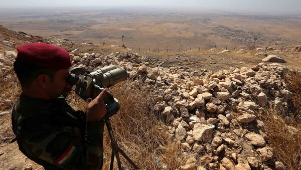 Un kurdo peshmerga (archivo) - Sputnik Mundo