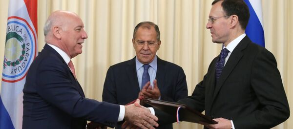 La firma del memorando entre Rusia y Paraguay sobre cooperación en la energía atómica - Sputnik Mundo
