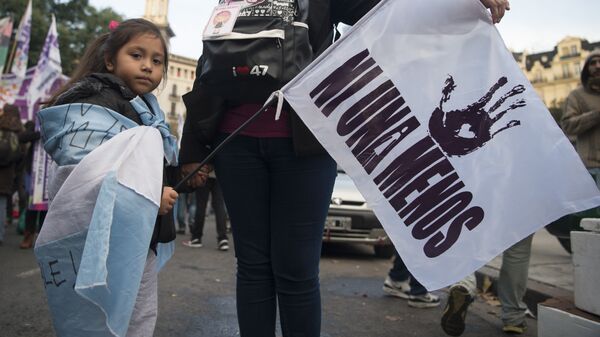 Marcha del colectivo Ni Una Menos, en Buenos Aires (archivo)  - Sputnik Mundo