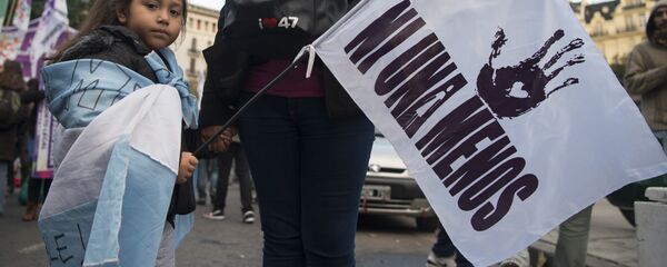 Marcha del colectivo Ni Una Menos, en Buenos Aires (archivo) Marcha del colectivo Ni Una Menos, en Buenos Aires (archivo) - Sputnik Mundo