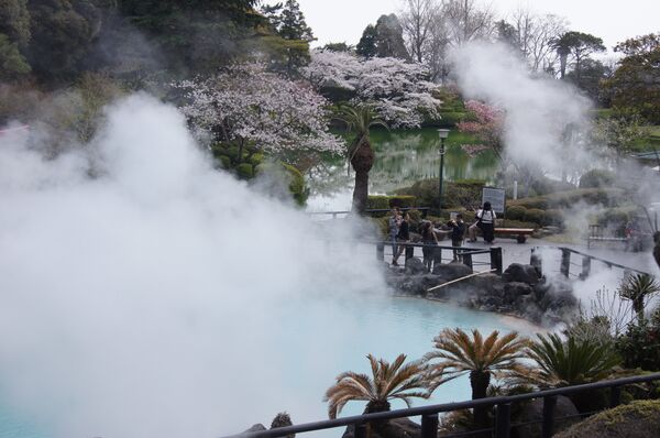 Fuente termal de Beppu, Japón - Sputnik Mundo