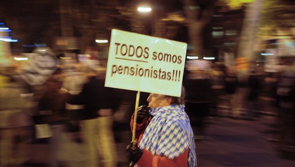 Una manifestación en Madrid - Sputnik Mundo