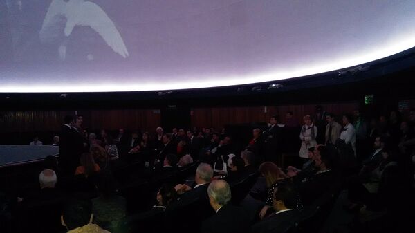 Inauguración de la escultura del primer astronauta en viajar al espacio, el soviético Yuri Gagarin - Sputnik Mundo