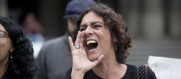 Protesta contra violencia de género en Buenos Aires - Sputnik Mundo