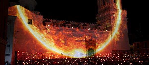 Exhibición en el centro histórico de Quito como parte de la conferencia de la ONU Hábitat III - Sputnik Mundo