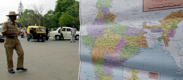 El mapa de la India - Sputnik Mundo